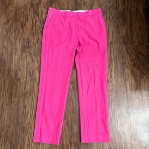 Elizabeth & James Bright Pink Fuschia Straight Leg Pants